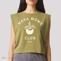 Maha Moms Club Organic Garment-Dyed Women's Muscle Tee thumb 2