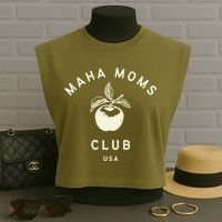 Maha Moms Club Organic Garment-Dyed Women's Muscle Tee thumb 3