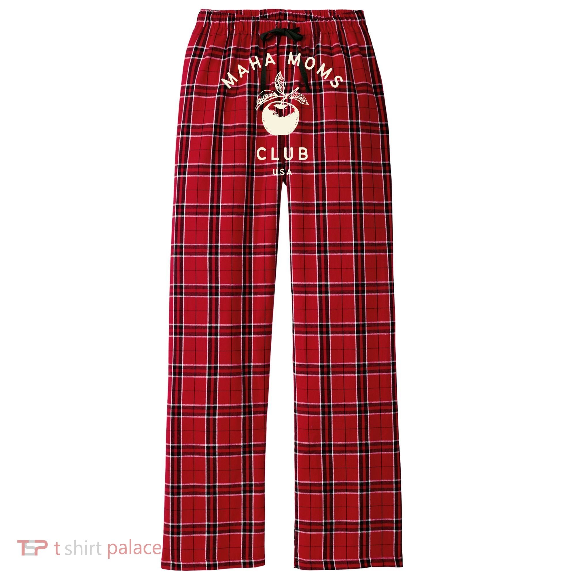 Maha Moms Club Organic Women's Flannel Plaid Pajama Pants