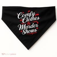 Murder Mystery Detective Documentary True Crime USA-Made Doggie Bandana thumb 0