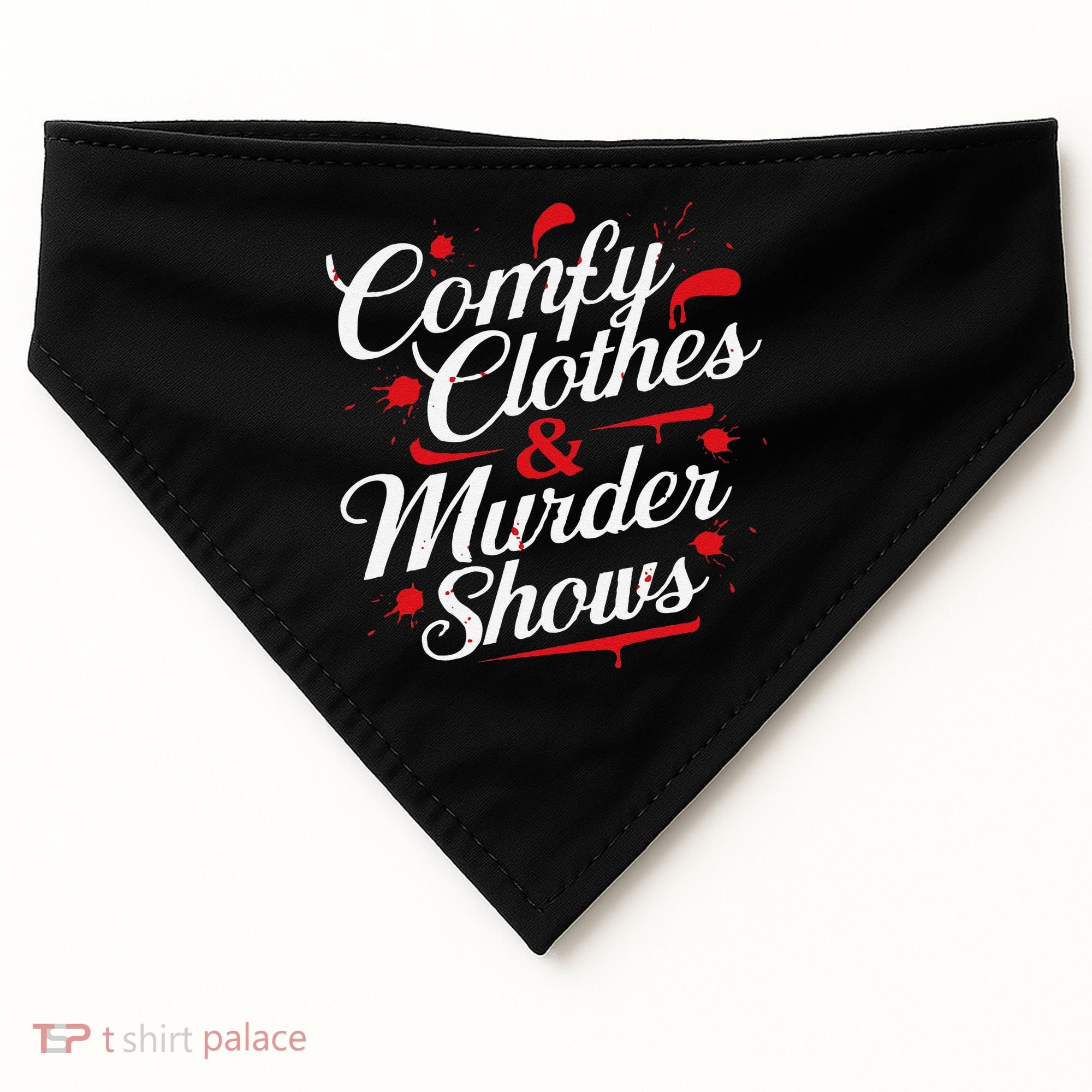 Murder Mystery Detective Documentary True Crime USA-Made Doggie Bandana