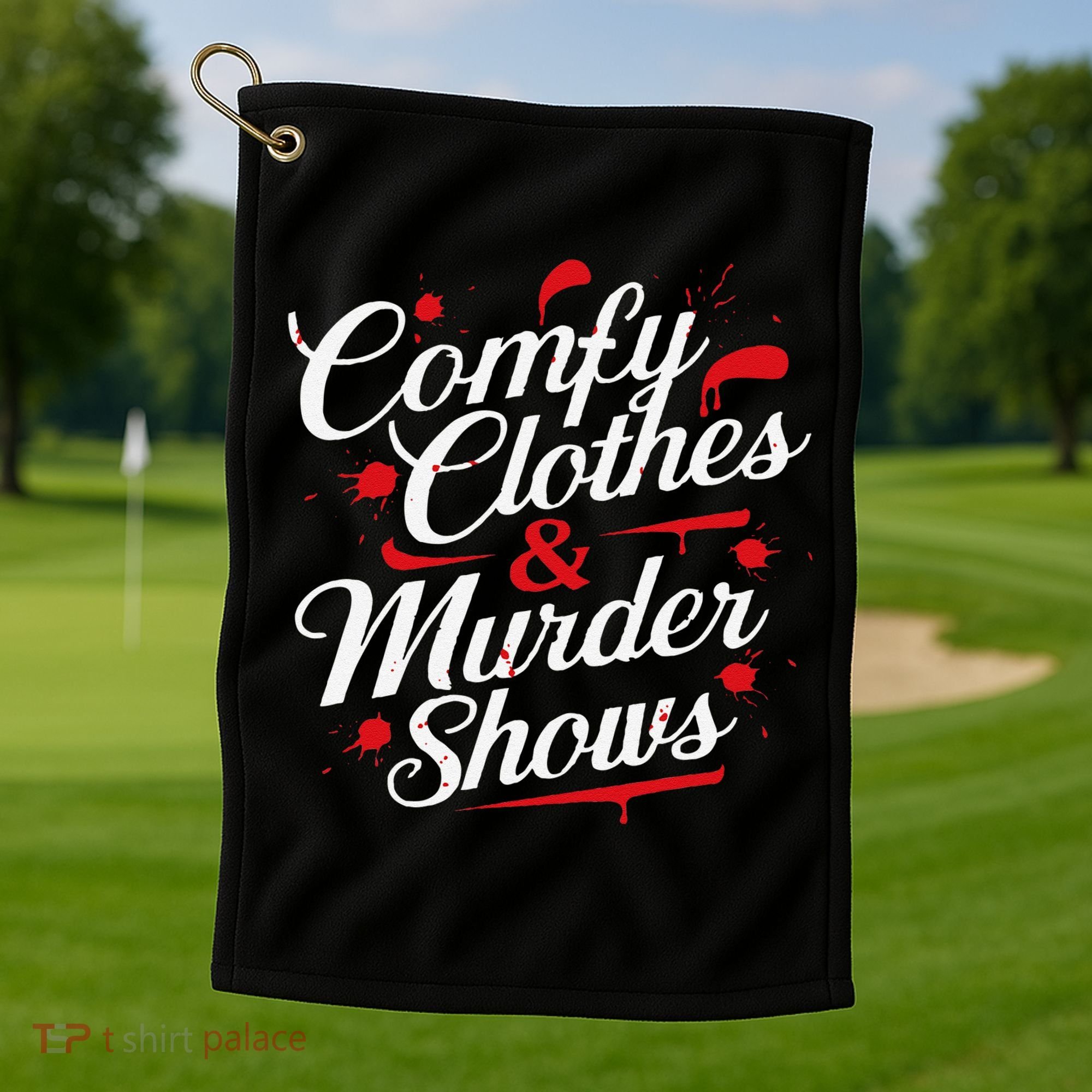 Murder Mystery Detective Documentary True Crime Golf Towel