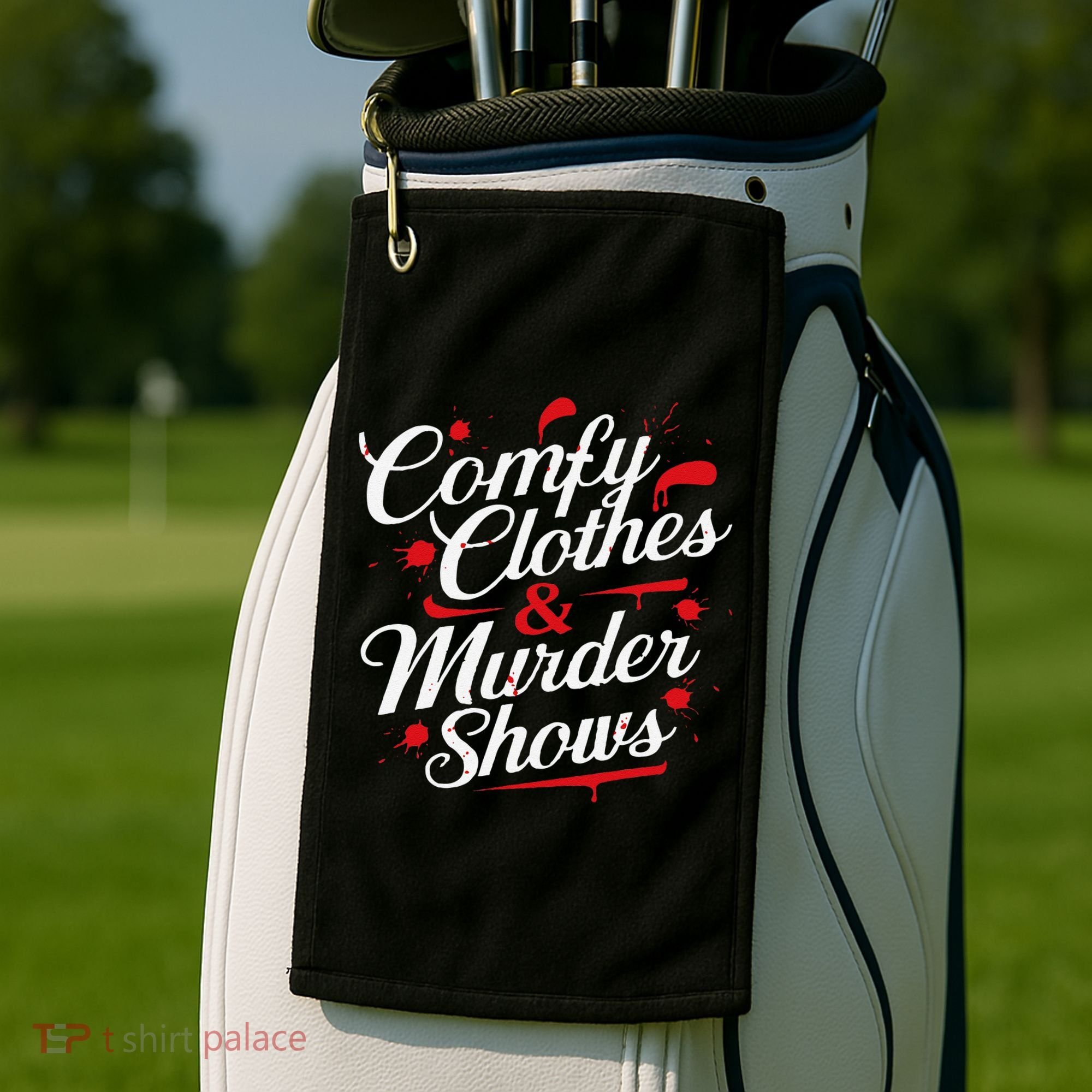 Murder Mystery Detective Documentary True Crime Golf Towel