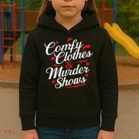 Murder Mystery Detective Documentary True Crime Kids Hoodie thumb 3