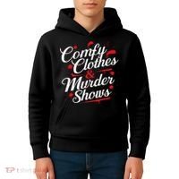 Murder Mystery Detective Documentary True Crime Kids Hoodie thumb 4