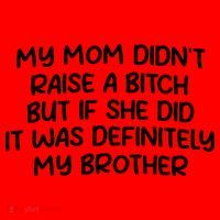 My Mom Didnt Raise A Bitch But If She Did It Was Definitely My Brother Santa Hat thumb 1