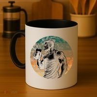 Muscular Man Drinking Beer Coffee Mug thumb 4