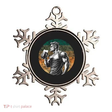 Muscular Man Drinking Beer Ornament