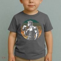 Muscular Man Drinking Beer Toddler T-Shirt thumb 2