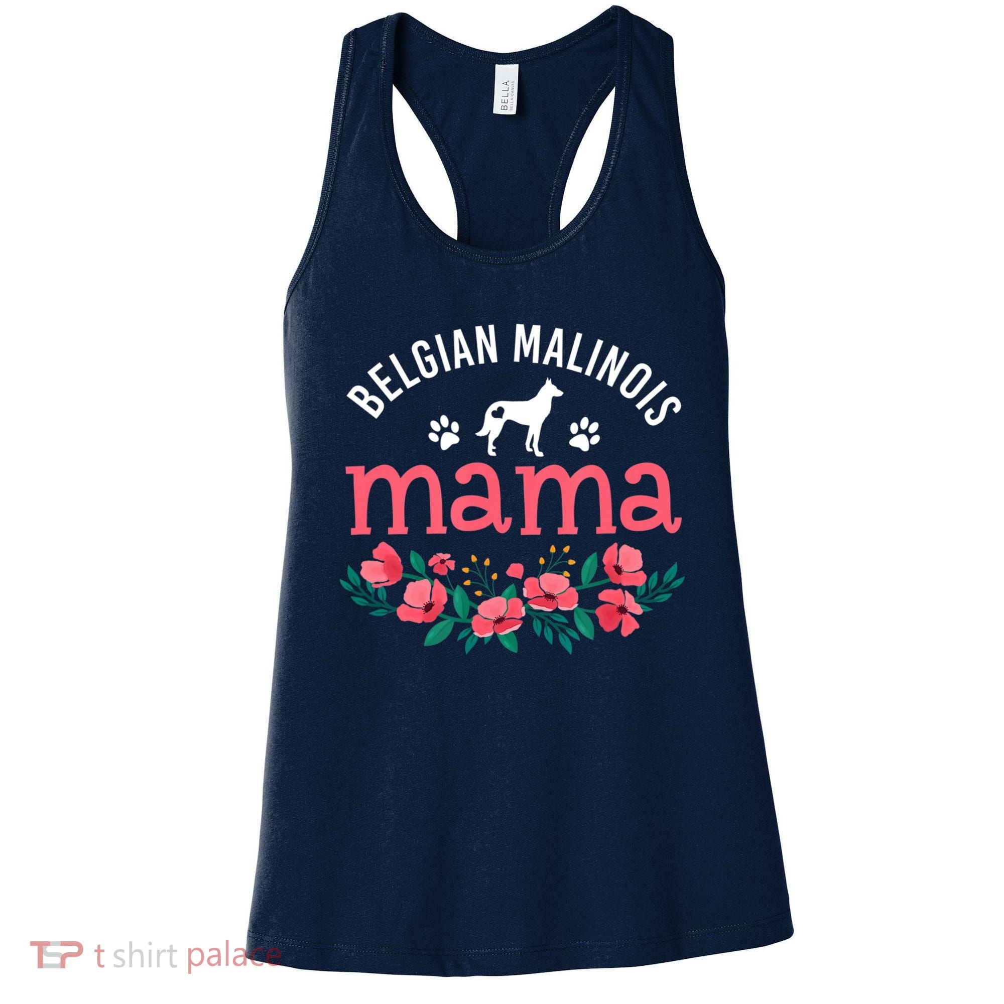 Malinois Mama Dog Women Belgian Malinois Dog Lover Mom Women's Tank Top