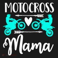 Moto Mom Dirt Bike Cute Motocross Mother Racing Atv Gift Meaningful Gift Women's Hoodie thumb 2