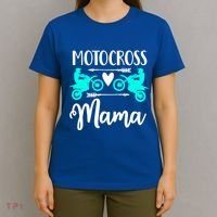 Moto Mom Dirt Bike Cute Motocross Mother Racing Atv Gift Meaningful Gift T-Shirt thumb 4