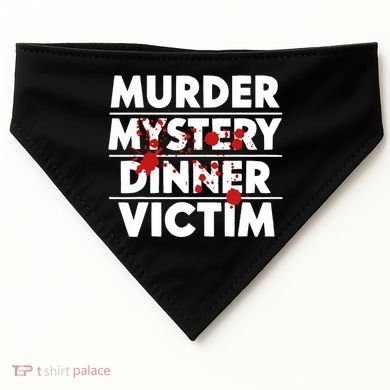 Murder Mystery Detective Documentary True Crime USA-Made Doggie Bandana