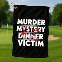 Murder Mystery Detective Documentary True Crime Golf Towel thumb 1