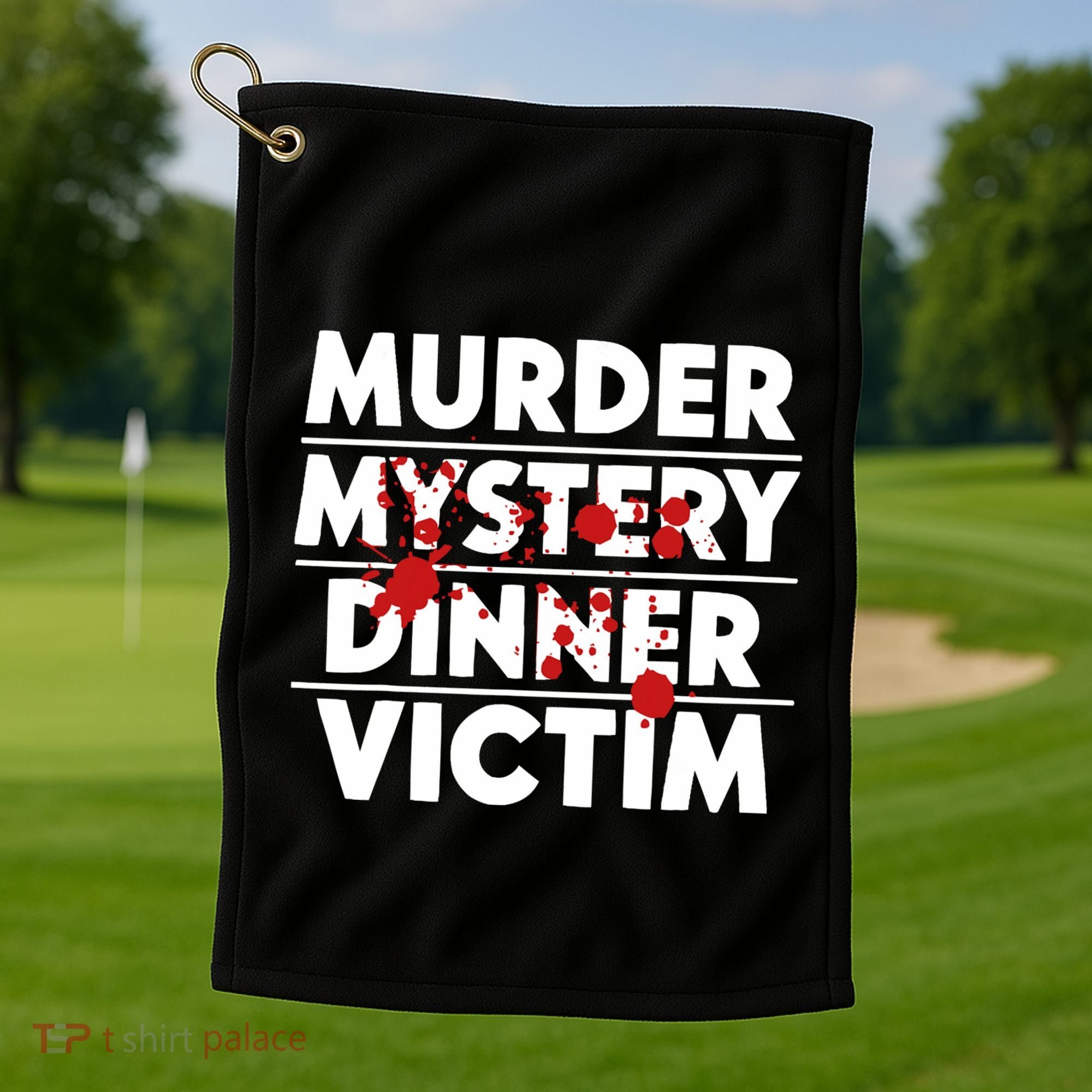 Murder Mystery Detective Documentary True Crime Golf Towel