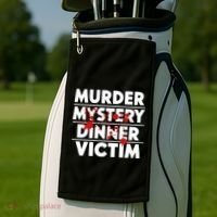 Murder Mystery Detective Documentary True Crime Golf Towel thumb 2