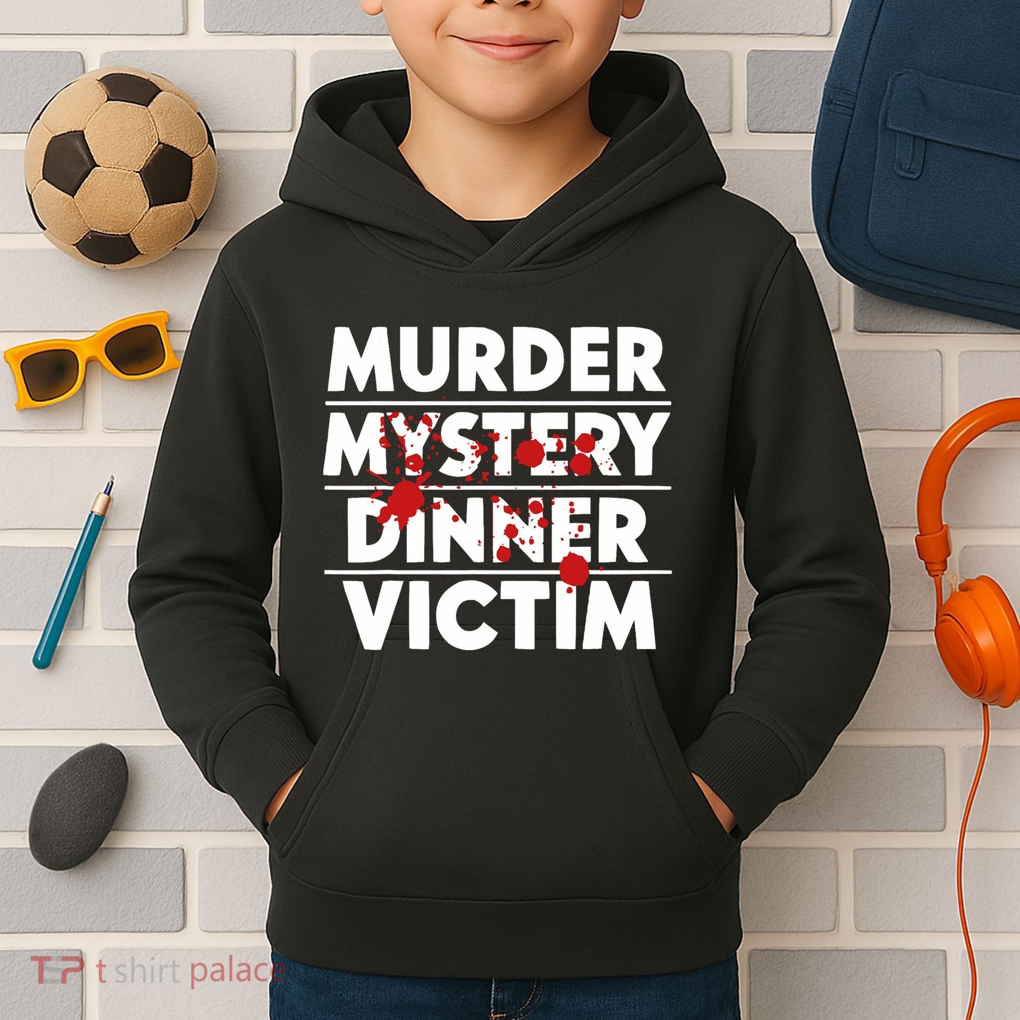 Murder Mystery Detective Documentary True Crime Kids Hoodie