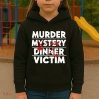 Murder Mystery Detective Documentary True Crime Kids Hoodie thumb 3