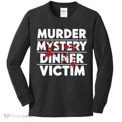 Murder Mystery Detective Documentary True Crime Kids Long Sleeve Shirt