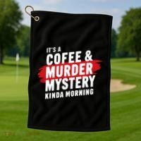 Murder Mystery Detective Documentary True Crime Golf Towel thumb 1