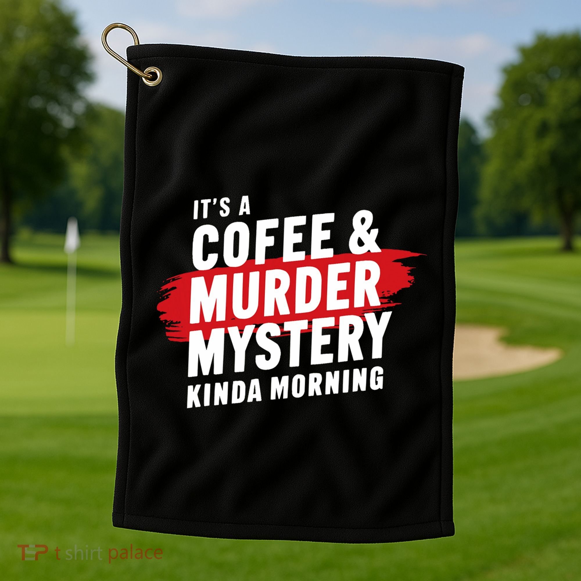 Murder Mystery Detective Documentary True Crime Golf Towel