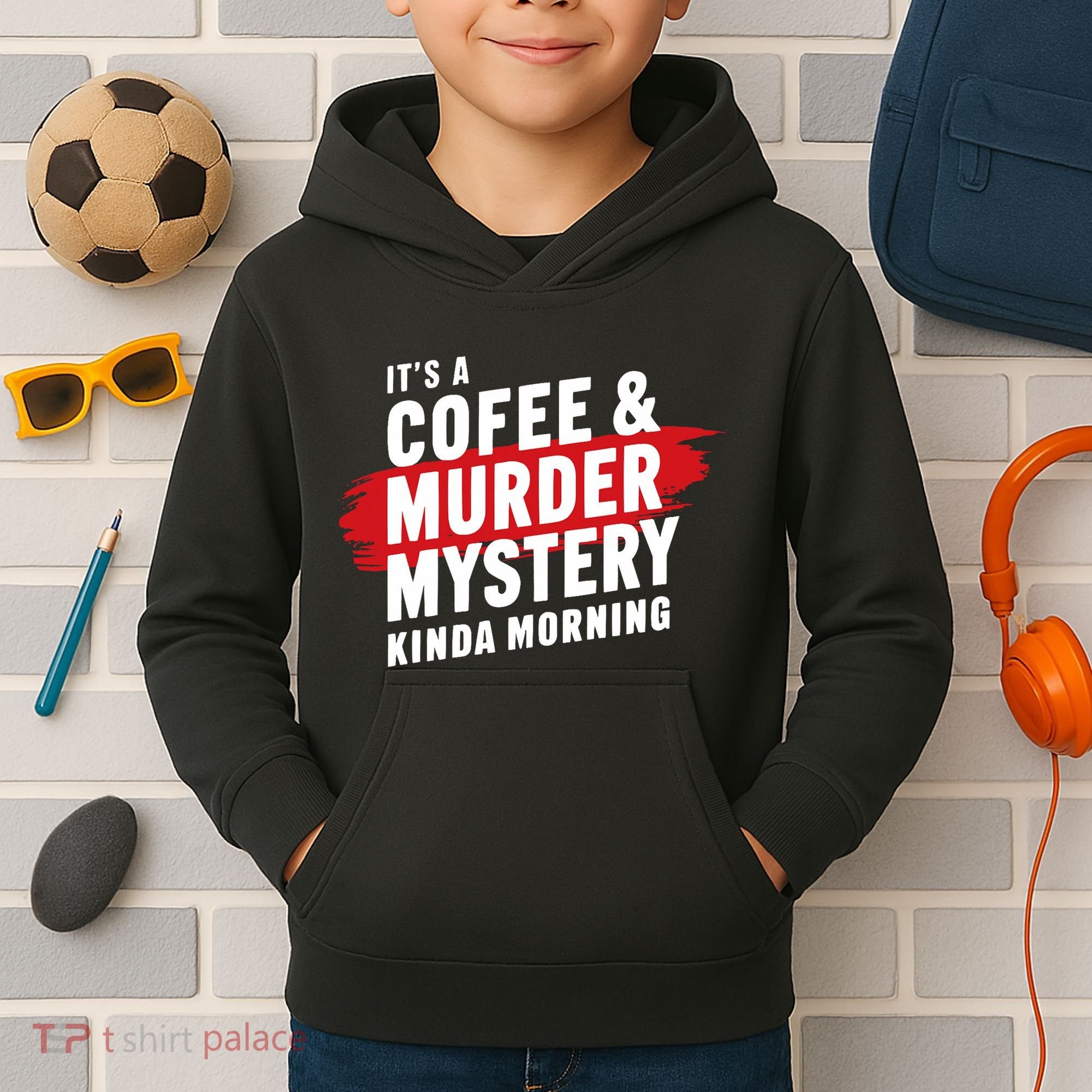 Murder Mystery Detective Documentary True Crime Kids Hoodie