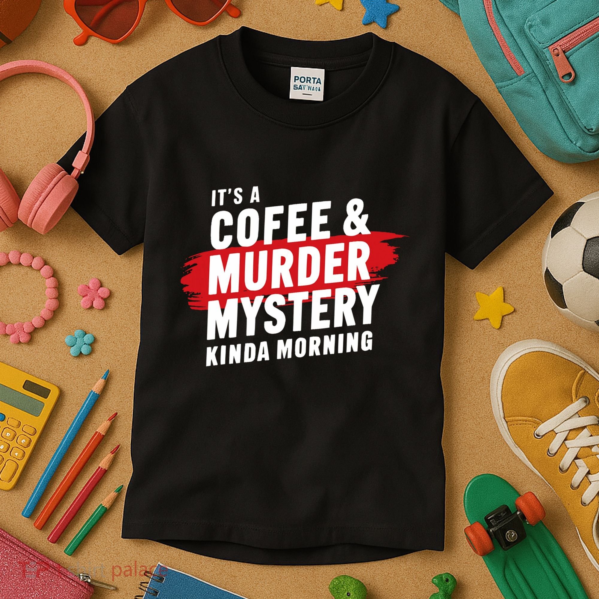 Murder Mystery Detective Documentary True Crime Kids T-Shirt