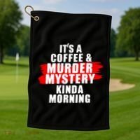 Murder Mystery Detective Documentary True Crime Golf Towel thumb 1