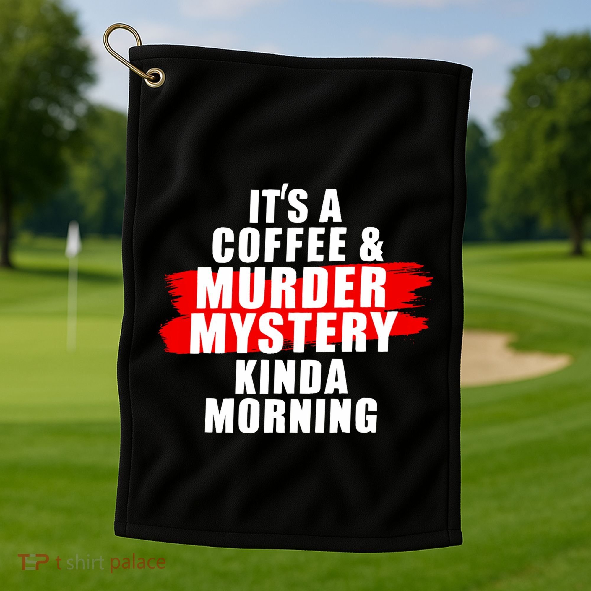 Murder Mystery Detective Documentary True Crime Golf Towel