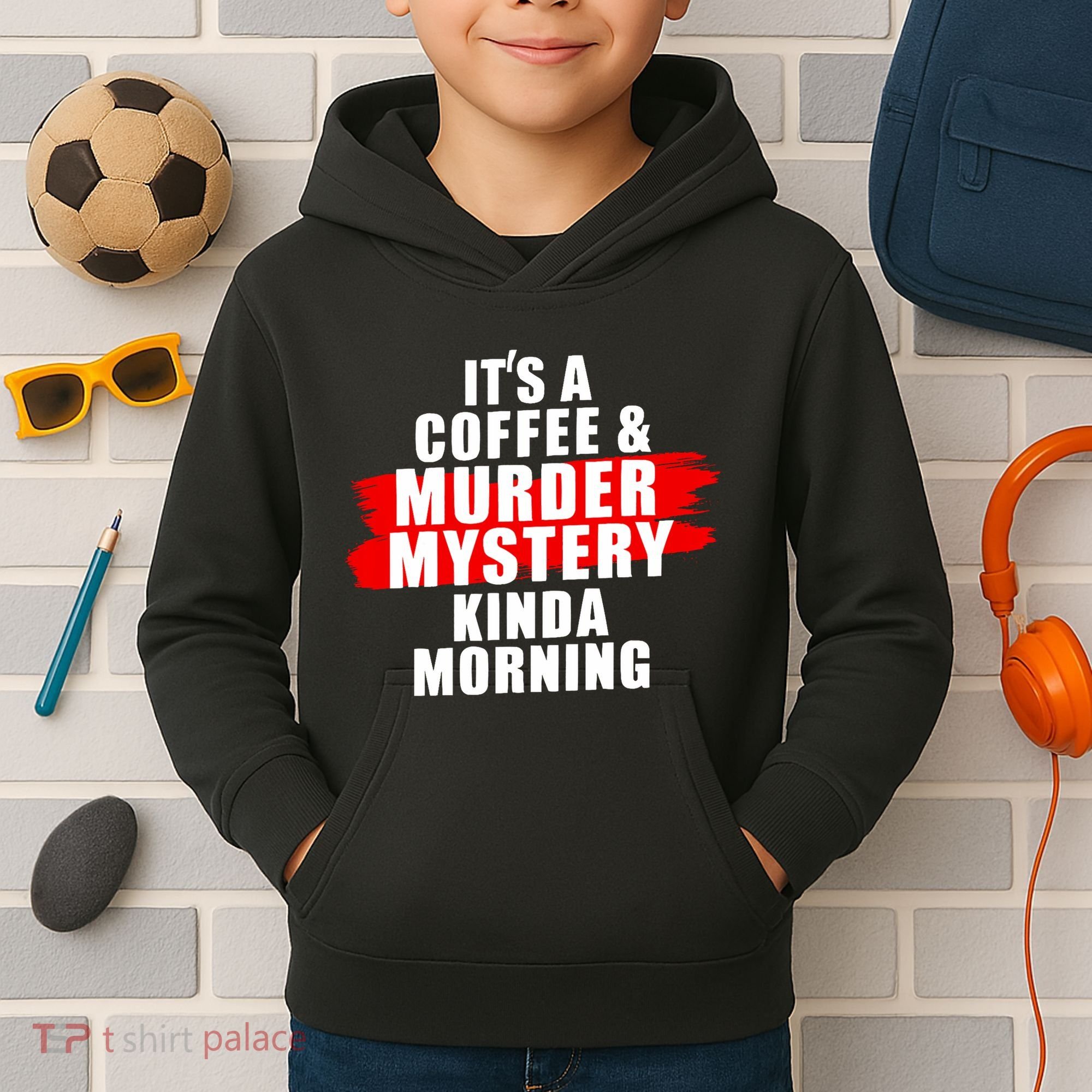 Murder Mystery Detective Documentary True Crime Kids Hoodie