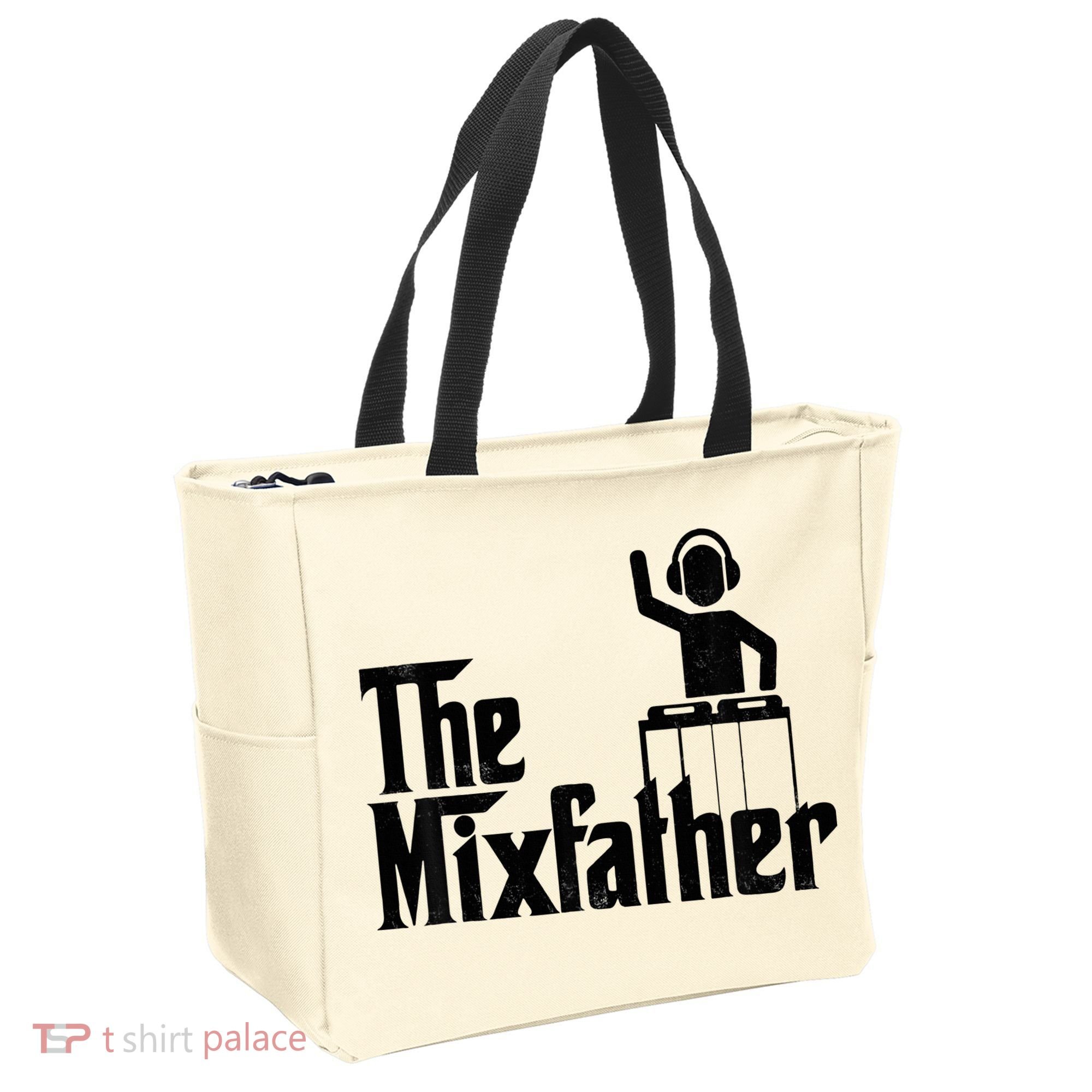 Music Mixer Deejay Dj Music Player Dad The Mixfather Tote Bag