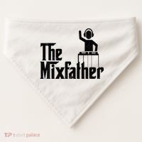 Music Mixer Deejay Dj Music Player Dad The Mixfather USA-Made Doggie Bandana thumb 0