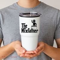 Music Mixer Deejay Dj Music Player Dad The Mixfather Tumbler thumb 2