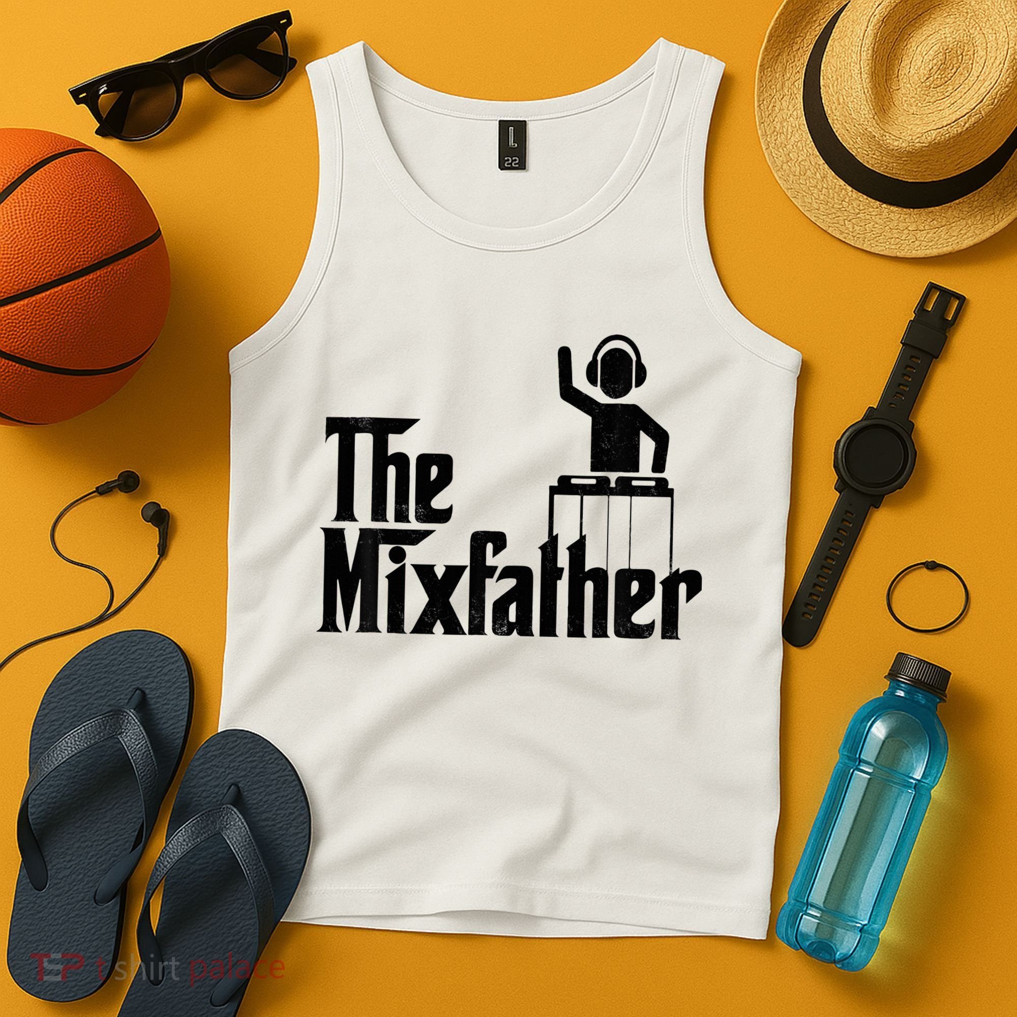 Music Mixer Deejay Dj Music Player Dad The Mixfather Tank Top
