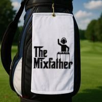 Music Mixer Deejay Dj Music Player Dad The Mixfather Golf Towel thumb 2