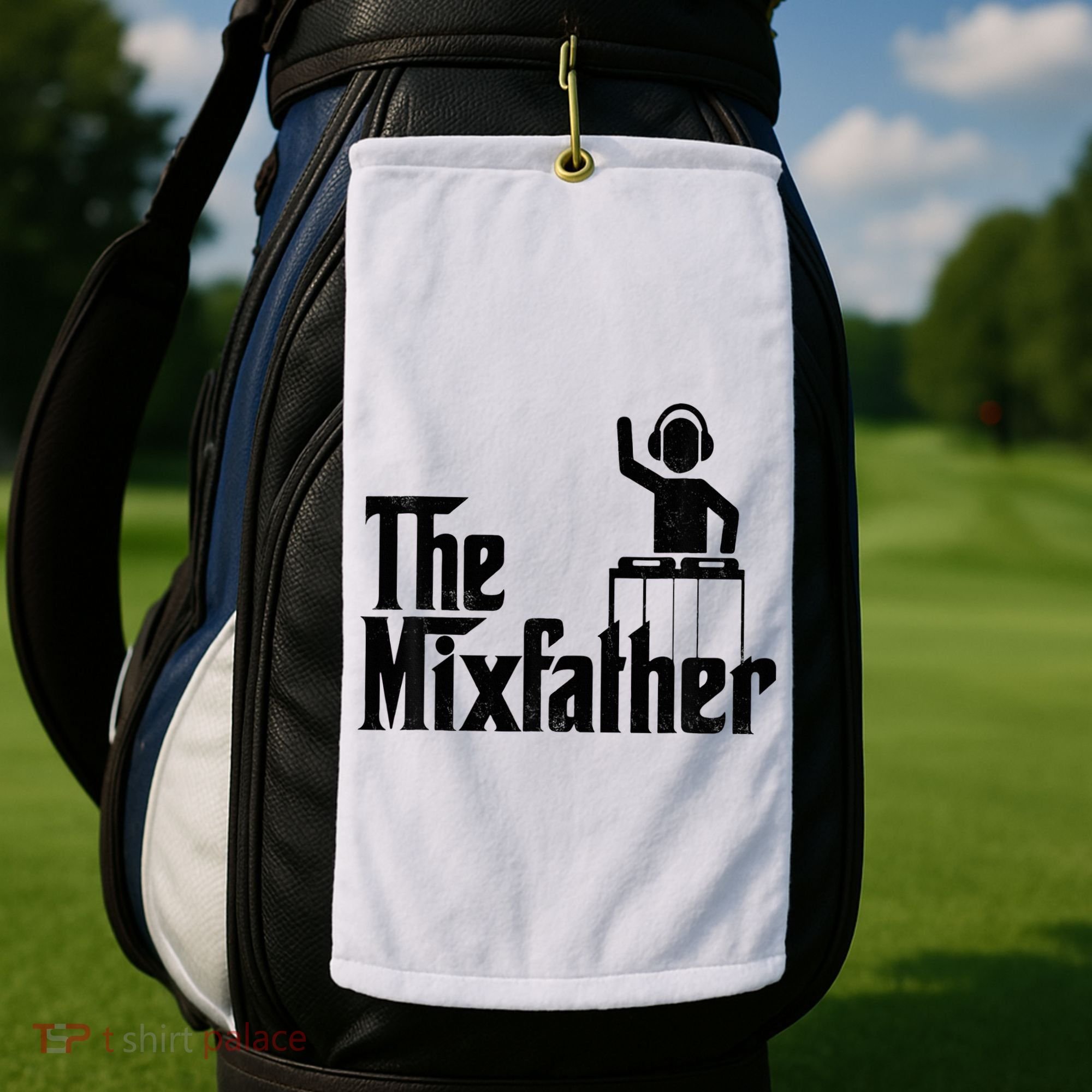 Music Mixer Deejay Dj Music Player Dad The Mixfather Golf Towel
