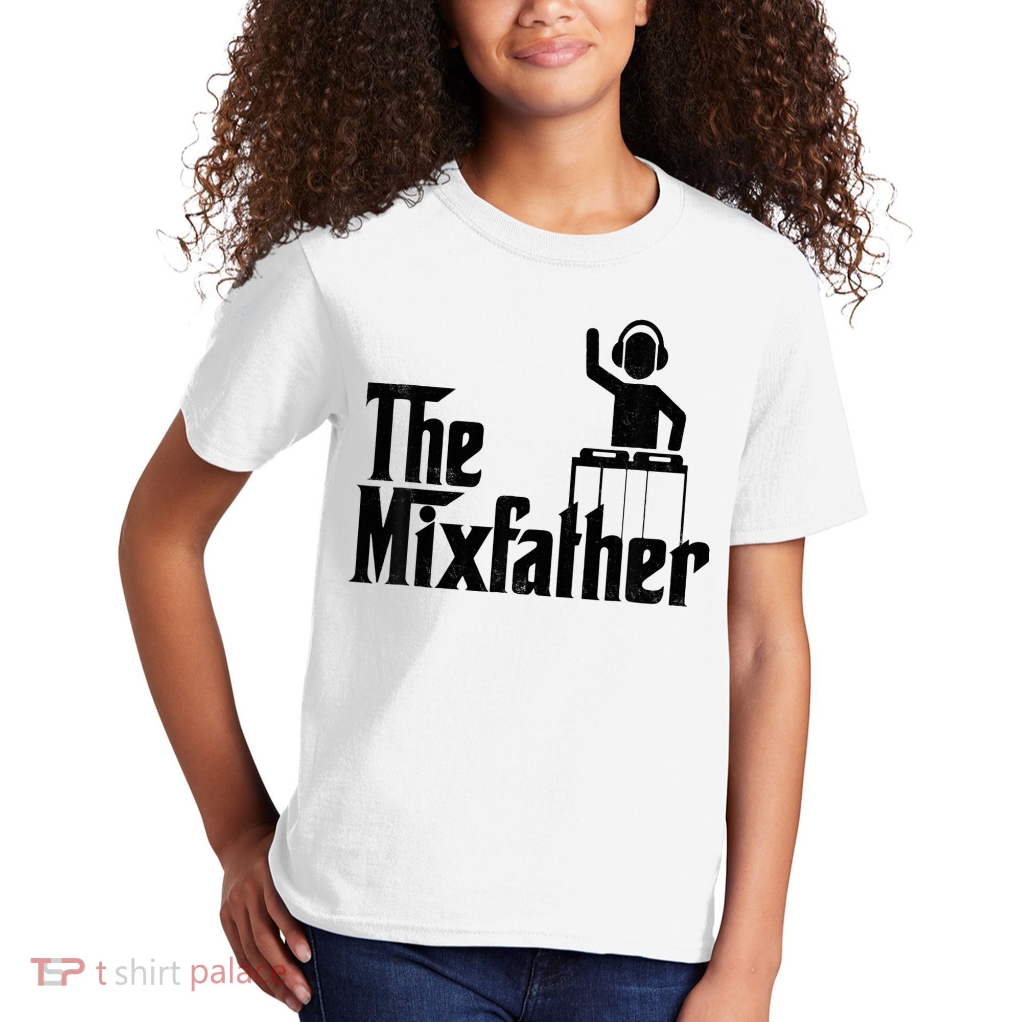 Music Mixer Deejay Dj Music Player Dad The Mixfather Kids T-Shirt