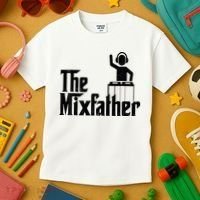Music Mixer Deejay Dj Music Player Dad The Mixfather Kids T-Shirt thumb 3