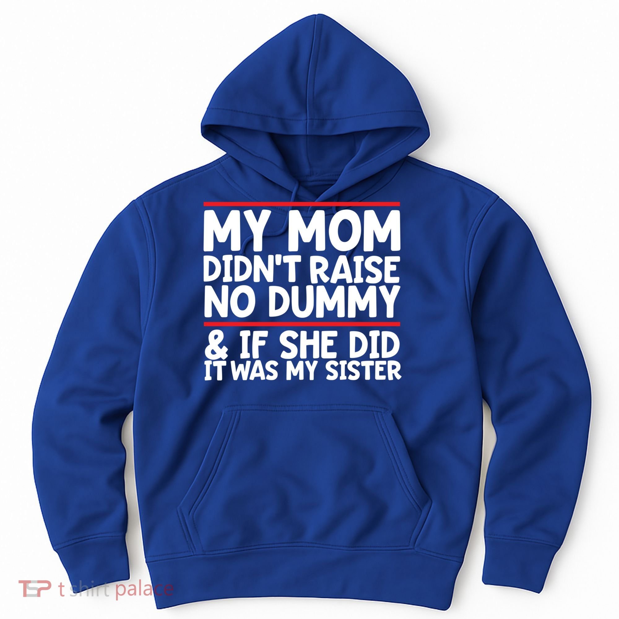 My Mom Didn't Raise No Dummy And If She Did It Was My Sister Gift Hoodie