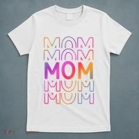 Mom Mothers Day Colorful Rainbow T-Shirt thumb 5