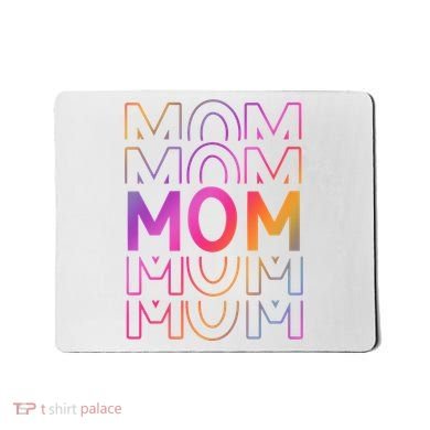 Mom Mothers Day Colorful Rainbow Mousepad