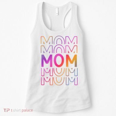 Mom Mothers Day Colorful Rainbow Women's Tank Top
