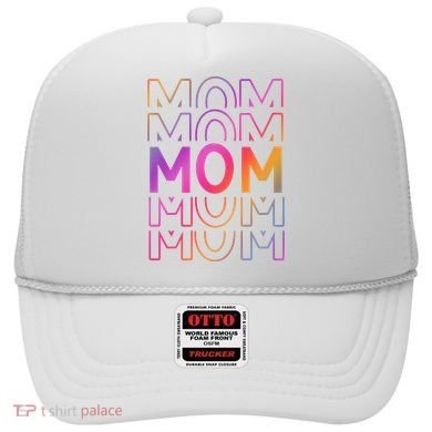 Mom Mothers Day Colorful Rainbow Hat