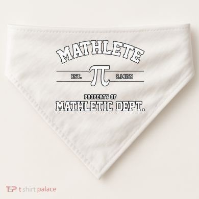 Mathlete Mathletic Department USA-Made Doggie Bandana