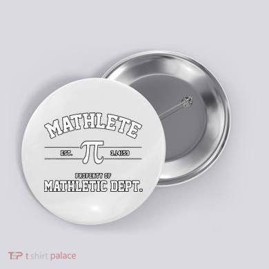 Mathlete Mathletic Department Button