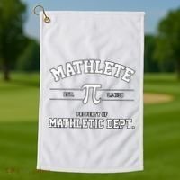 Mathlete Mathletic Department Golf Towel thumb 1