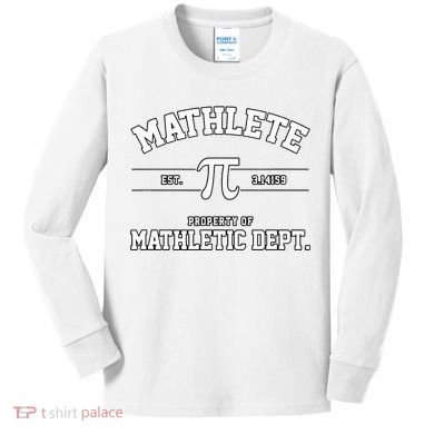 Mathlete Mathletic Department Kids Long Sleeve Shirt