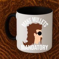 Make Mullets Datory Gift Funny Redneck Mullet 80s Hairstyle Gift Coffee Mug thumb 2