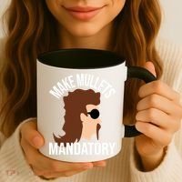Make Mullets Datory Gift Funny Redneck Mullet 80s Hairstyle Gift Coffee Mug thumb 3