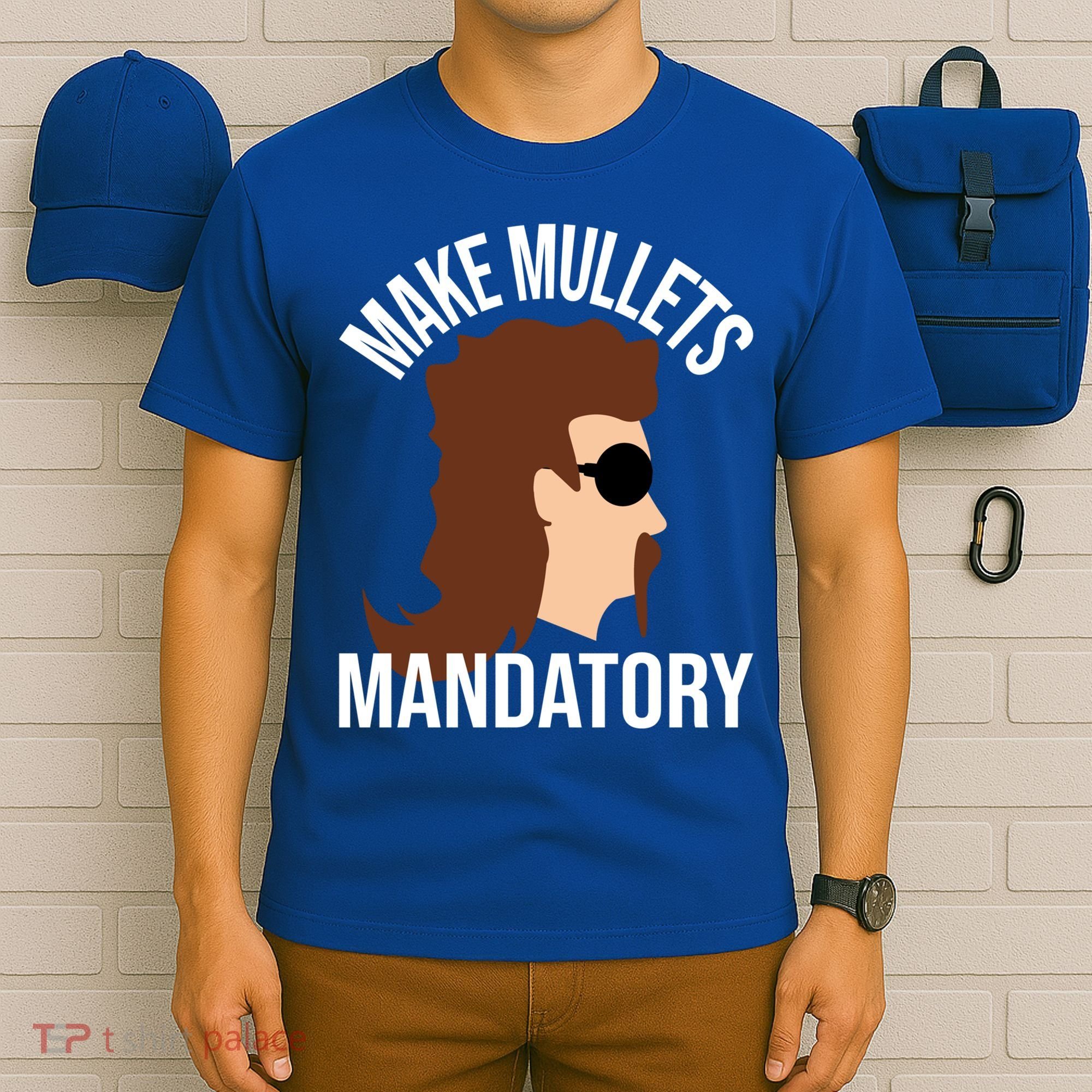 Make Mullets Datory Gift Funny Redneck Mullet 80s Hairstyle Gift T-Shirt